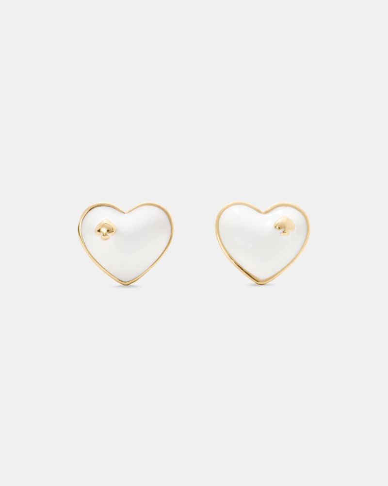 Kate Spade, ハート アンド スペード ハート スペード ピアス, ピアス,ホワイト
