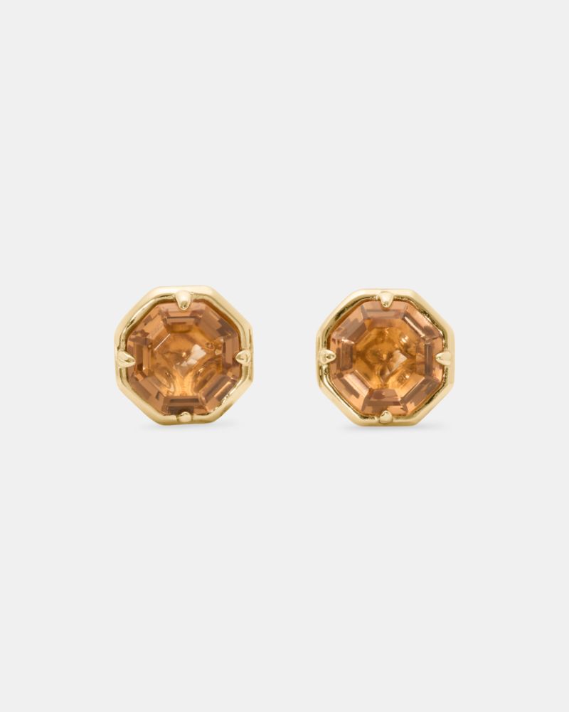 Kate Spade,Opulence Octagon Stone Studs,