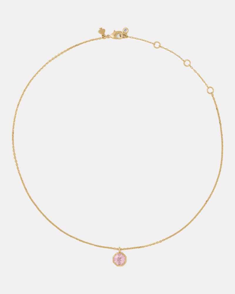 Kate Spade,Opulence Octagon Stone Pendant,