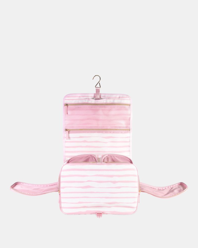 Kate Spade,Goddess Stripe Hanging Toiletry Bag,