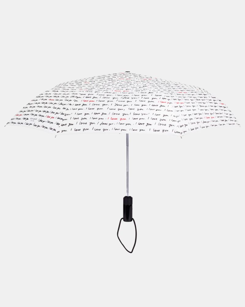 Kate Spade,I Love You Travel Umbrella,