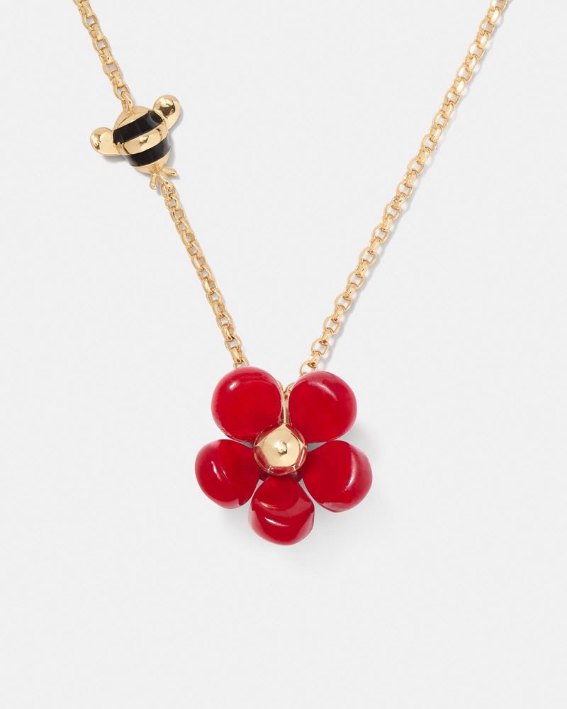 Summer Daze Flower Pendant, Red Multi, ProductTile