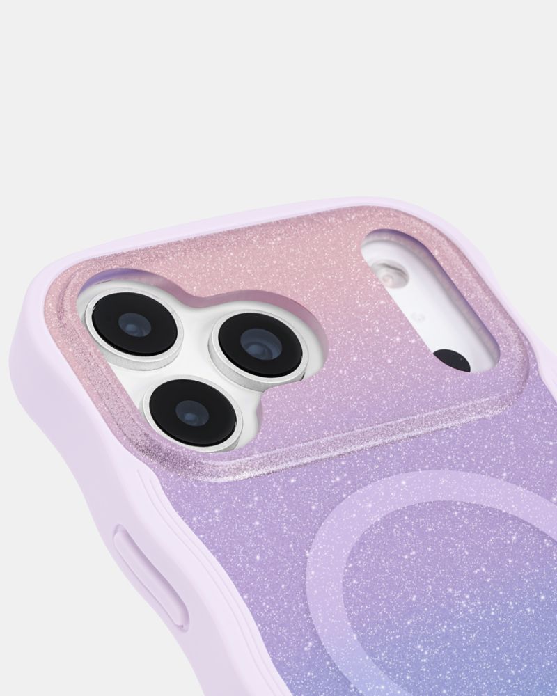 Kate Spade,Kate Spade Wavy - Opal Glitter Magsafe Case,