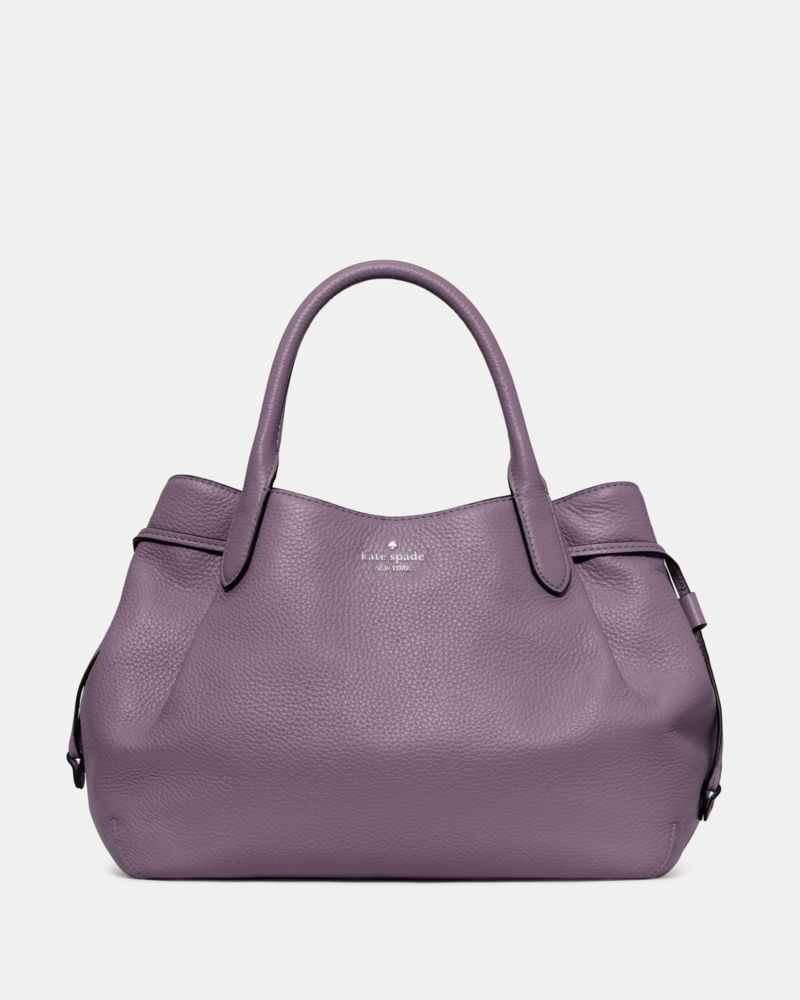 Kate Spade,Dumpling Large Satchel Bag,Leather,Satchel,Metal Material,Gold Metal,Work,