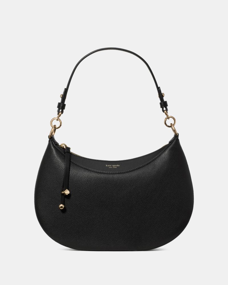 Kate Spade, リブ ショルダー バッグ, ショルダー・クロスボディ,ブラック
