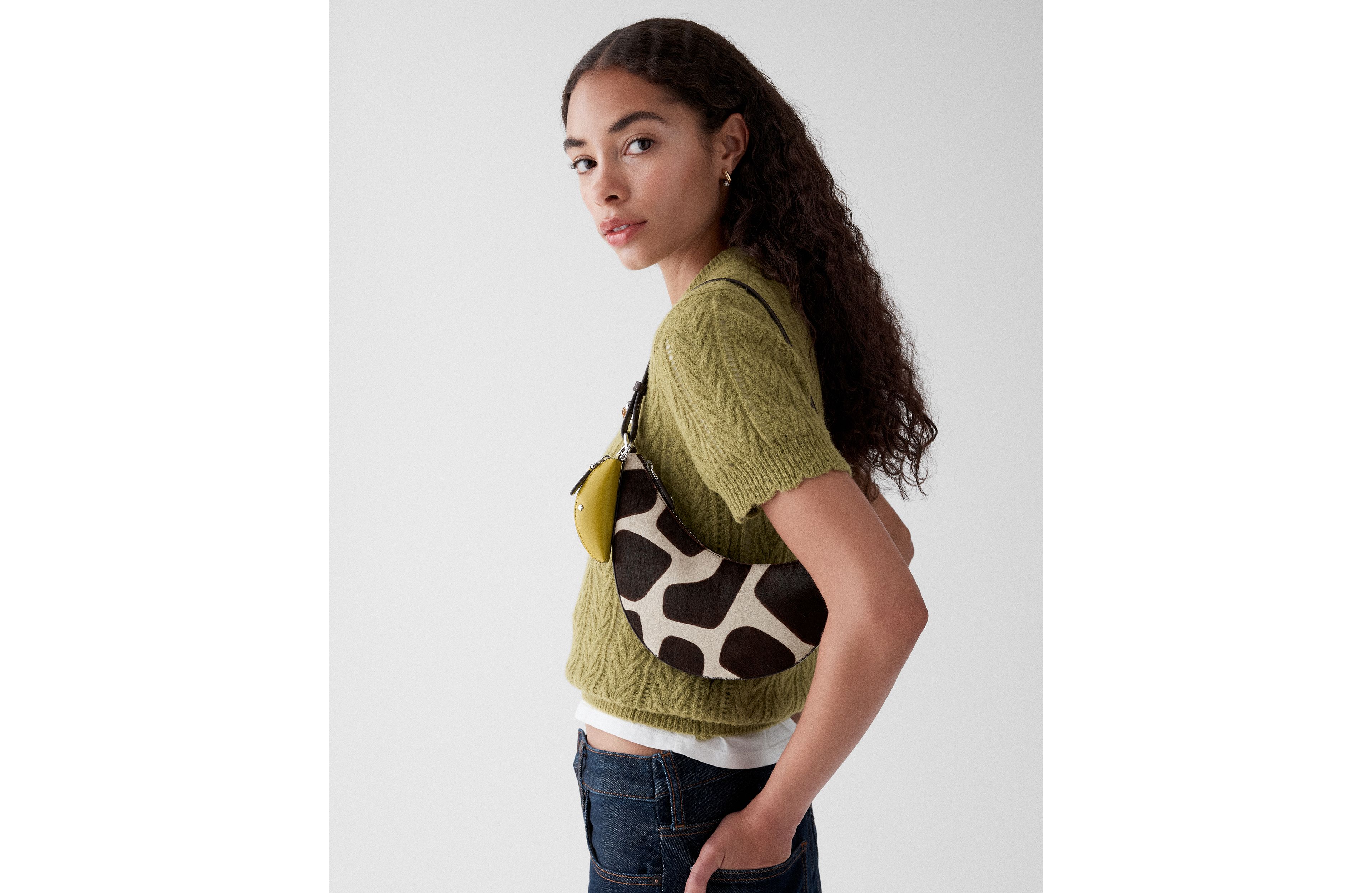 Duo Giraffe Haircalf Mini Shoulder Bag