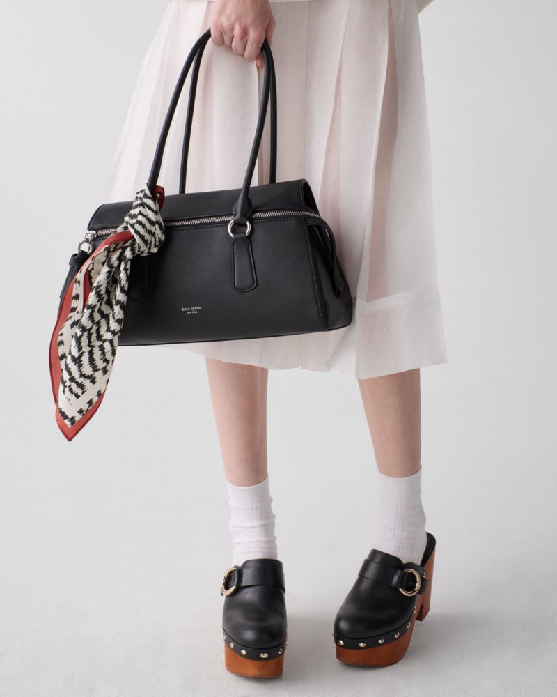 Kate Spade,Modern Feathers Silk Bandana,