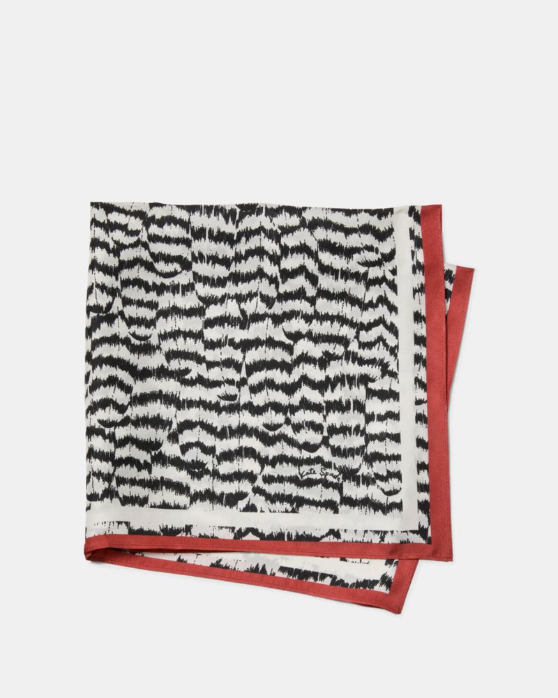 Kate Spade,Modern Feathers Silk Bandana,