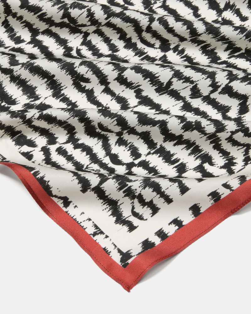 Kate Spade,Modern Feathers Silk Bandana,