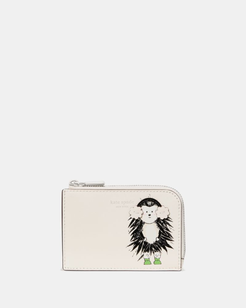 Kate Spade,Stevie Hedgehog Mini Zip Card Case,