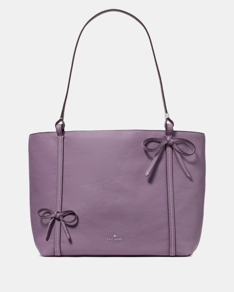Kate Spade,Marlowe Bows Tote Bag,Purplept