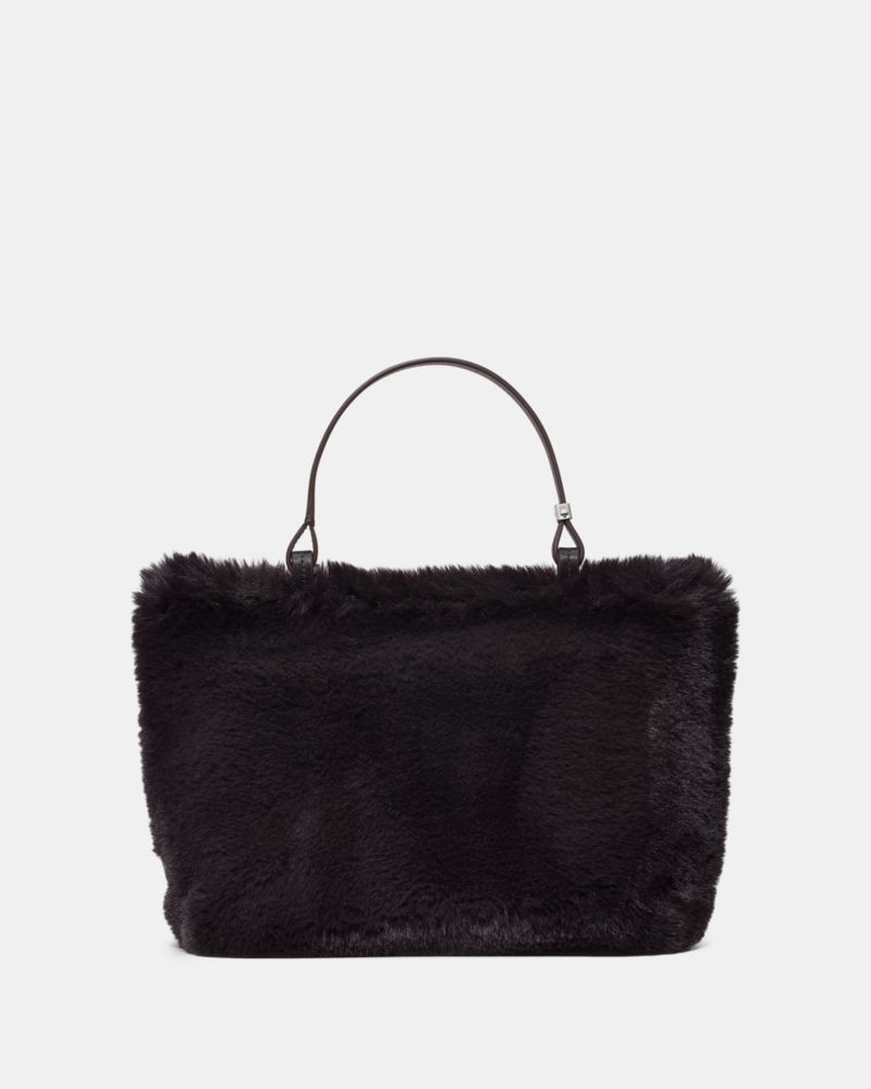Kate Spade,Marlowe Faux Fur Small Tote Bag,