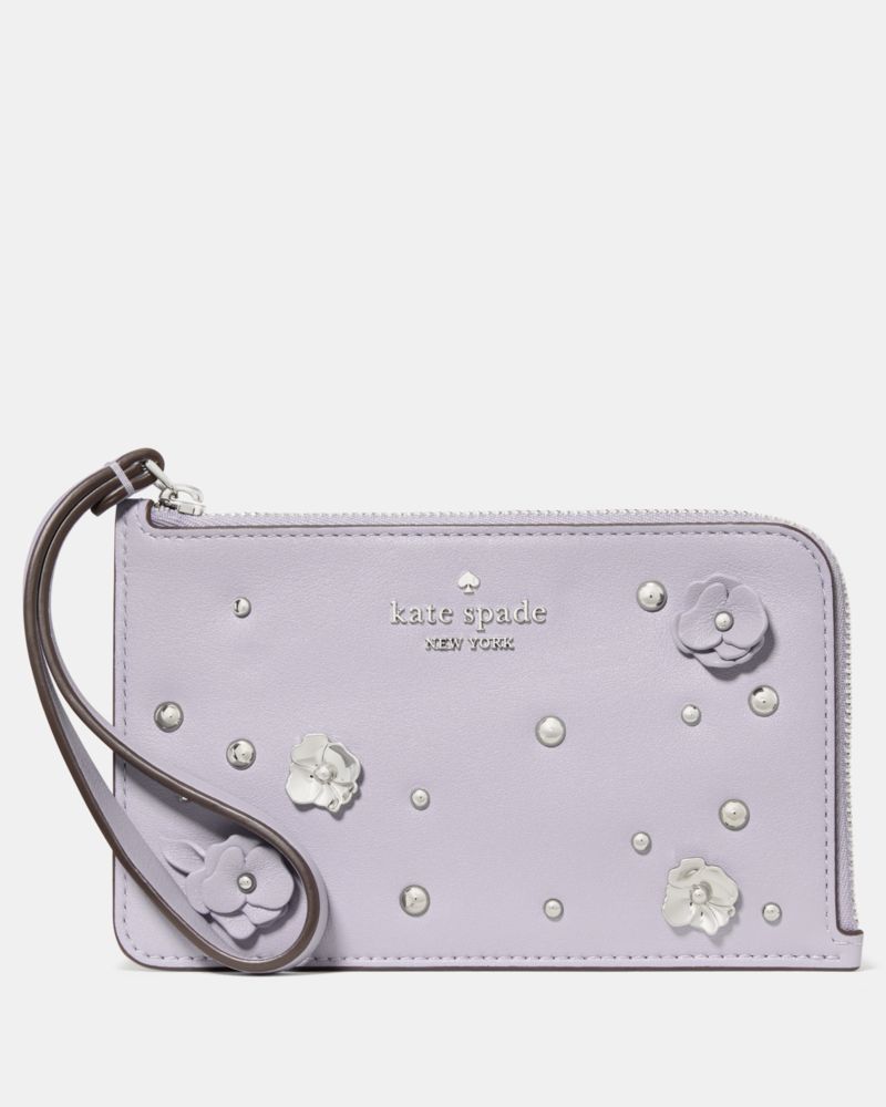 Kate Spade,Lucy Smooth Embellishment Small Wristlet,