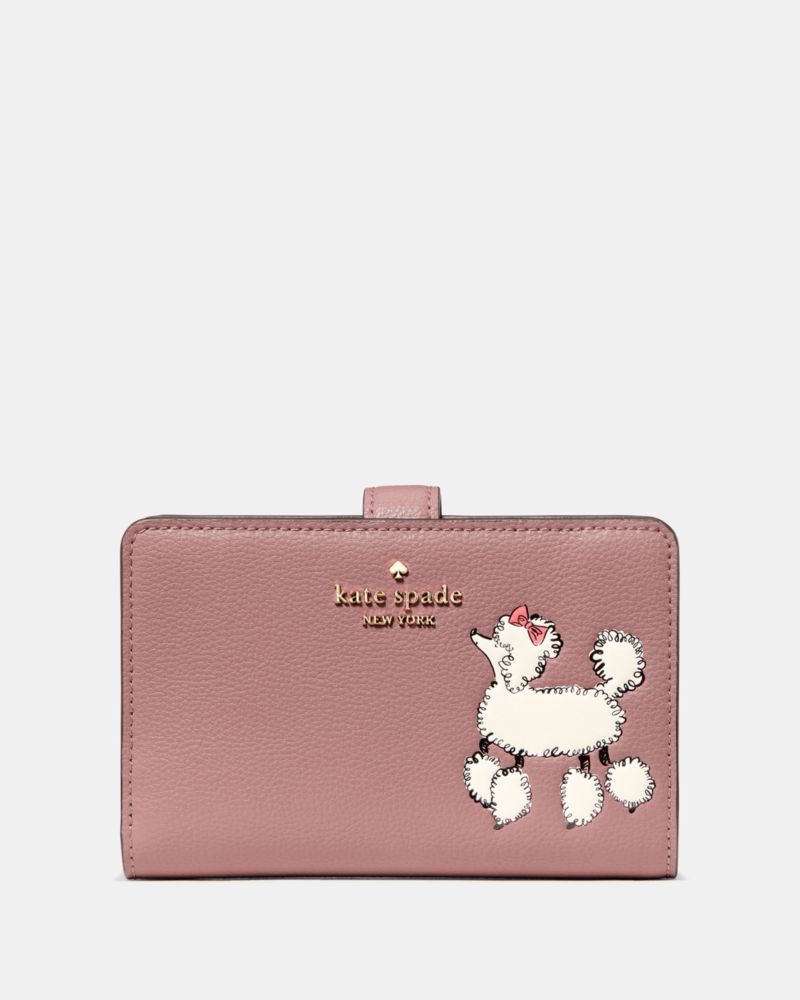 Kate Spade,Dottie Poodle Medium Bifold Wallet,