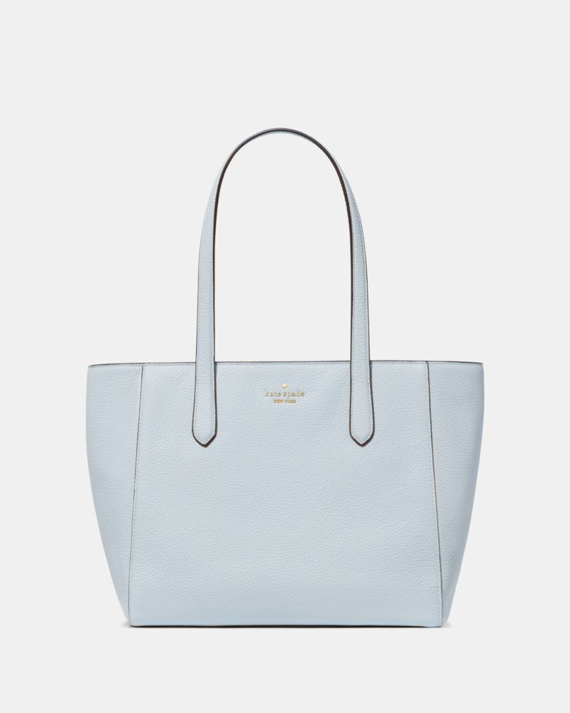Gwen Tote Bag, Pale Hydrangea, ProductTile