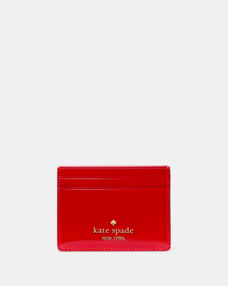 Kate Spade,Patent Small Slim Card Holder,