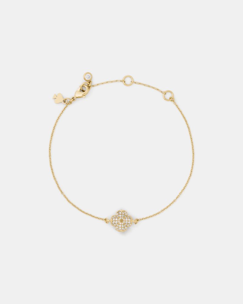 Kate Spade,Spade Flower Pave Solitaire Bracelet,