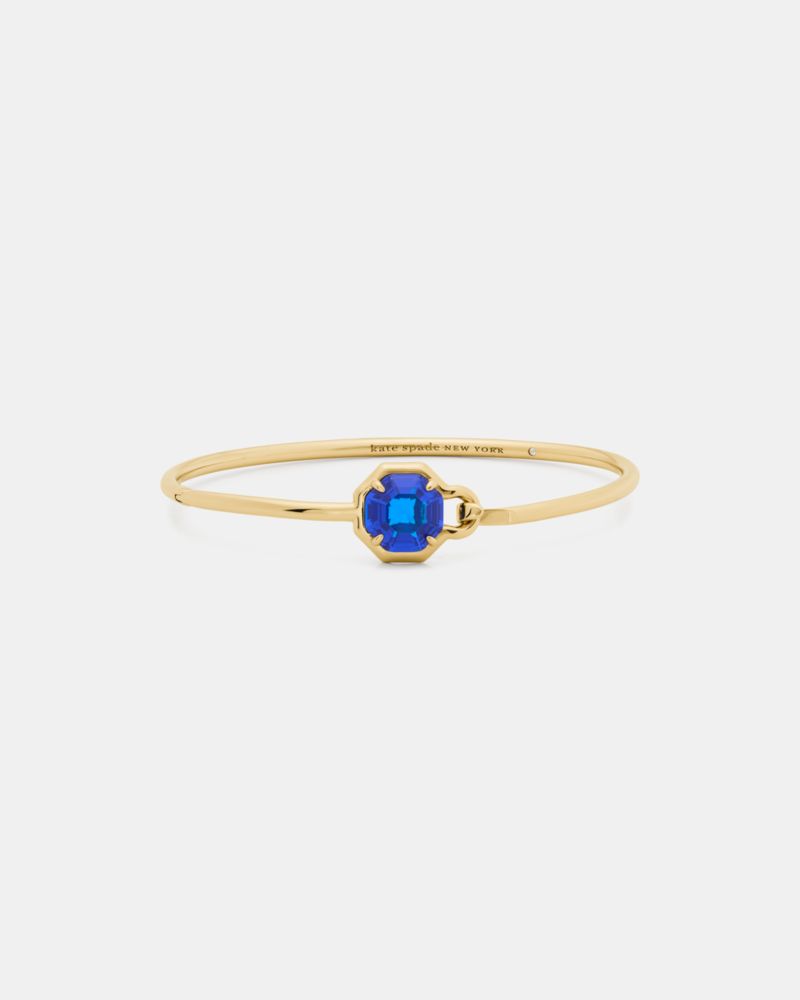 Opulence Octagon Stone Bangle, Blue, ProductTile