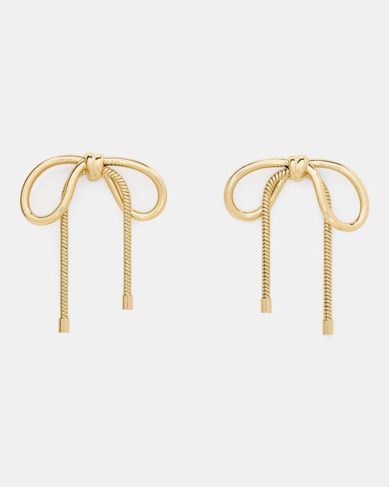 Kate Spade,A Bow Moment Metal Bow Earrings,