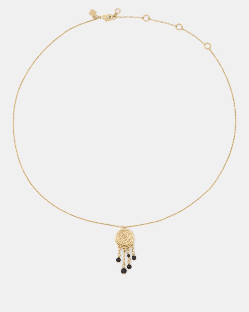 Kate Spade,Caviar And Crimson Caviar Pendant,
