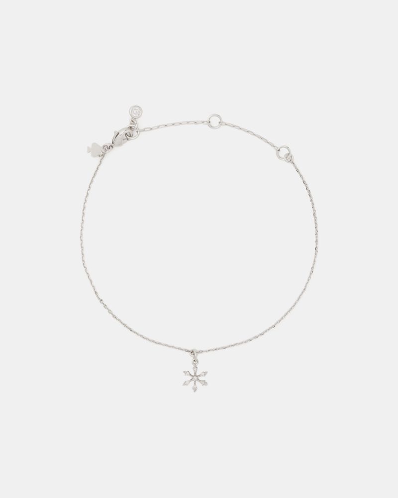 Kate Spade,You're A Gem Pave Snowflake Bracelet,