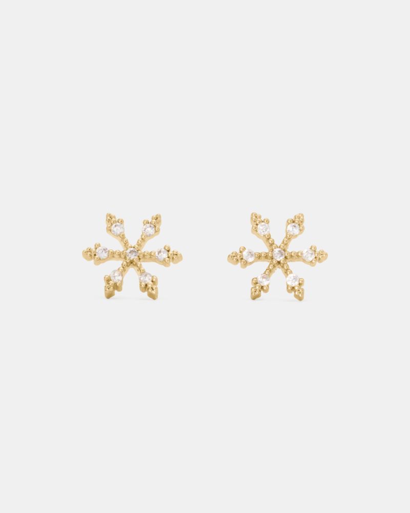Kate Spade,You're A Gem Pave Snowflake Studs,