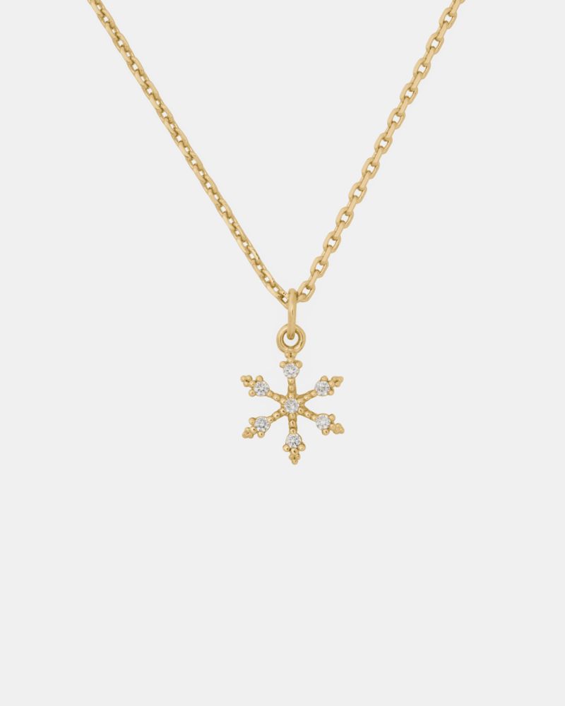 Kate Spade,You're A Gem Pave Snowflake Pendant,