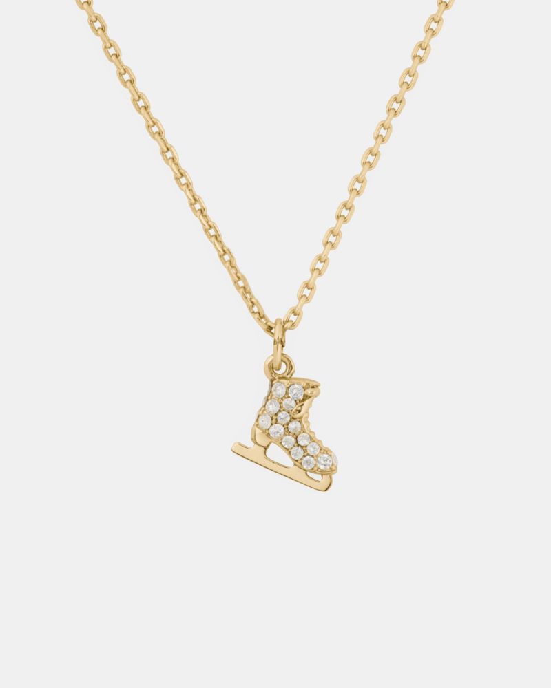 Kate Spade,You're A Gem Pave Skate Pendant,