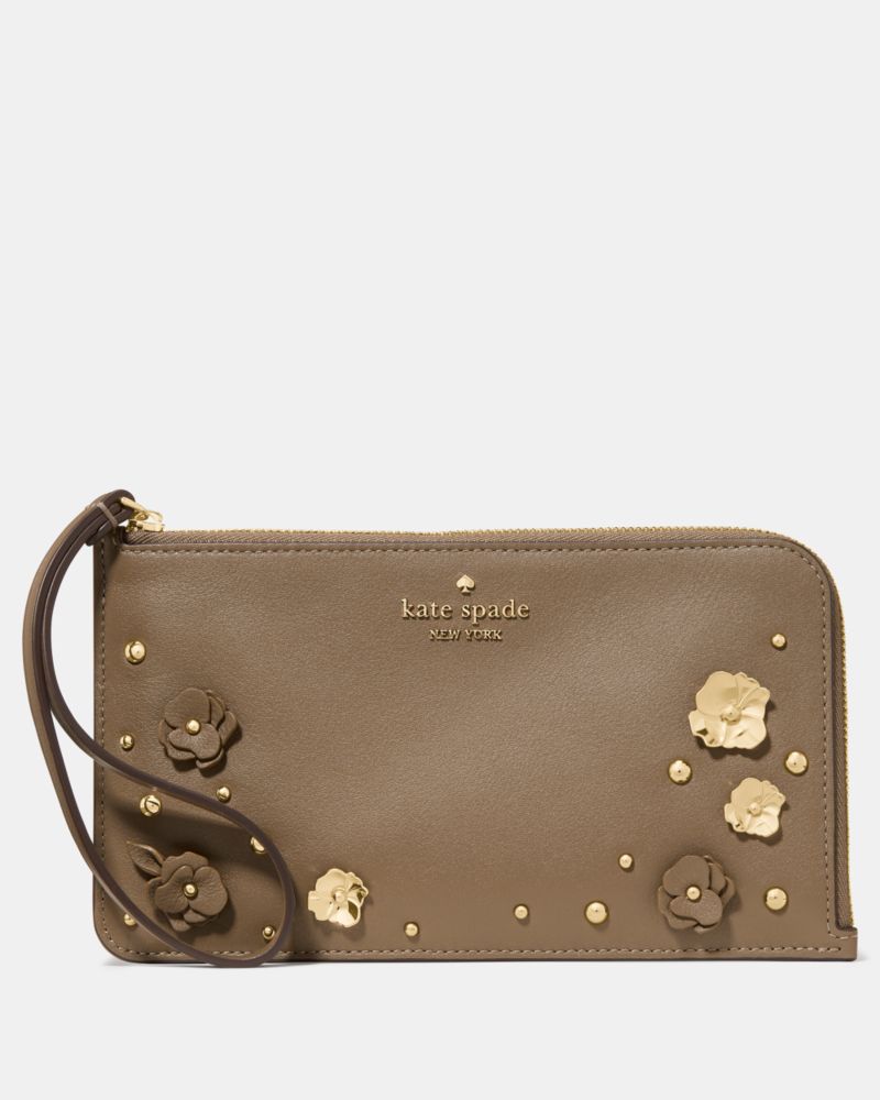 Kate Spade,Lucy Smooth Embellished Wristlet,