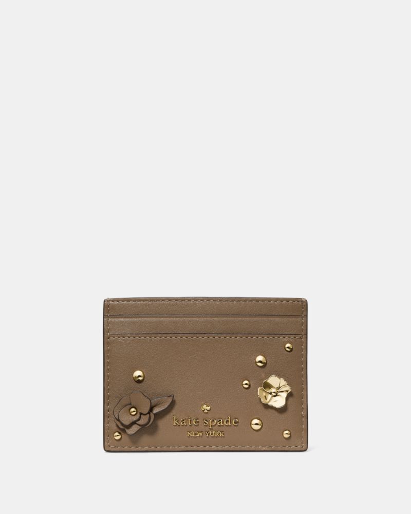 Kate Spade,Smooth Embellishment Small Slim Card Holder,
