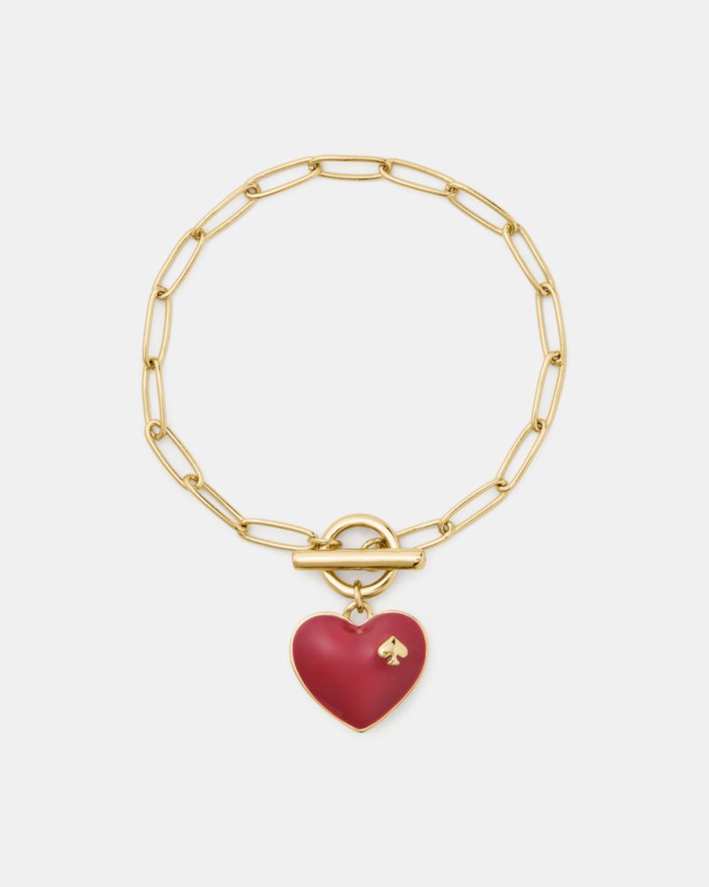 Kate Spade,Heart and spade heart spade toggle bracelet,