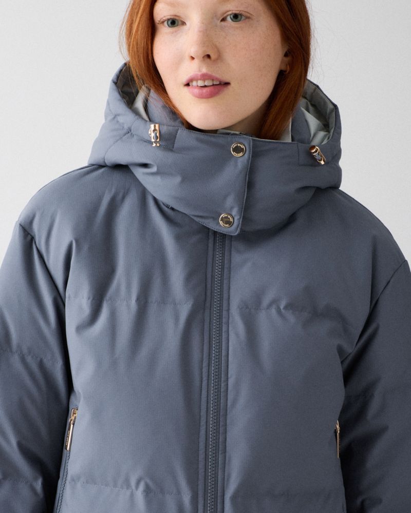 Cropped Colorblock Puffer Coat | Kate Spade Outlet