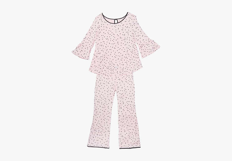 Kate Spade,Pink Dot Long PJ Set,sleepwear,Pink Dot image number 0