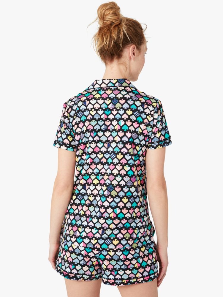 Graffiti Spades Short Pj Set, , Product