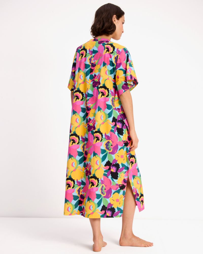 Kate Spade,Orchid Bloom Caftan,Caftan Dress,No Embellishment,Casual,
