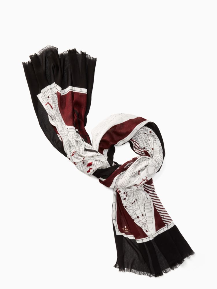 New York Map Oblong Scarf, , Product