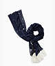 Kate Spade,husky oblong scarf,Blazer Blue