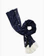 Kate Spade,husky oblong scarf,Blazer Blue