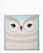 Kate Spade,owl silk square scarf,Cream