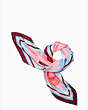 Kate Spade,travel stickers square scarf,Pink
