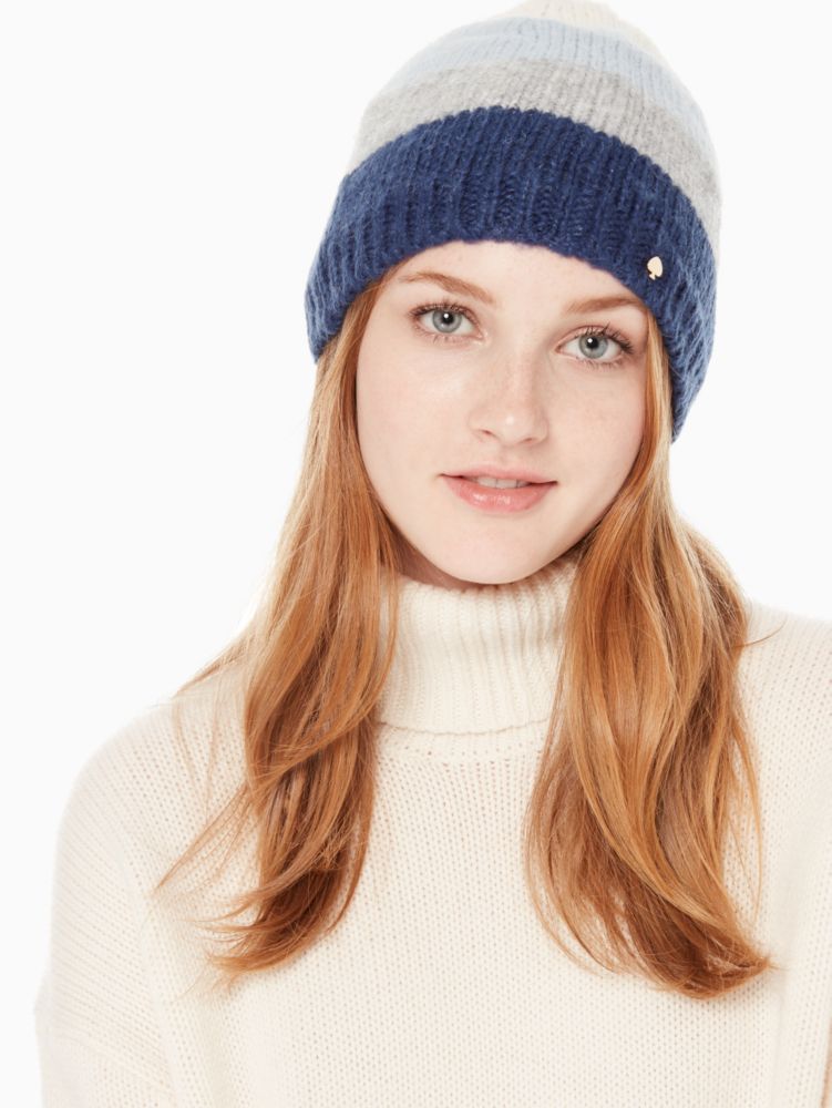 Kate Spade,brushed colorblock beanie,hats,