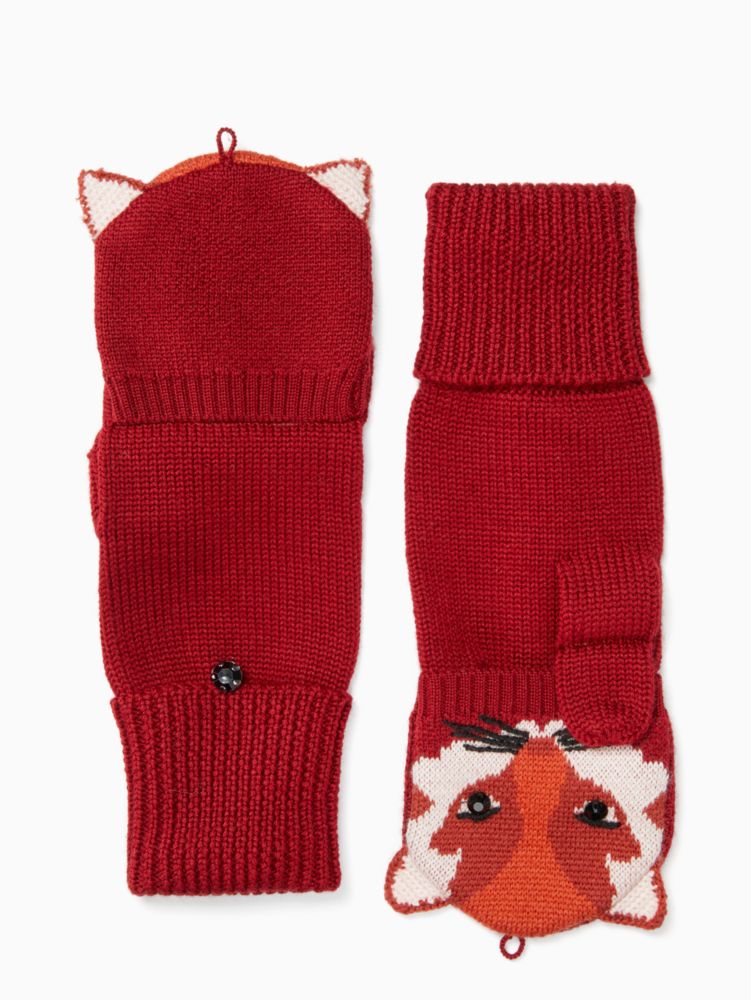 Kate Spade,Foxy Pop Top Mitten,