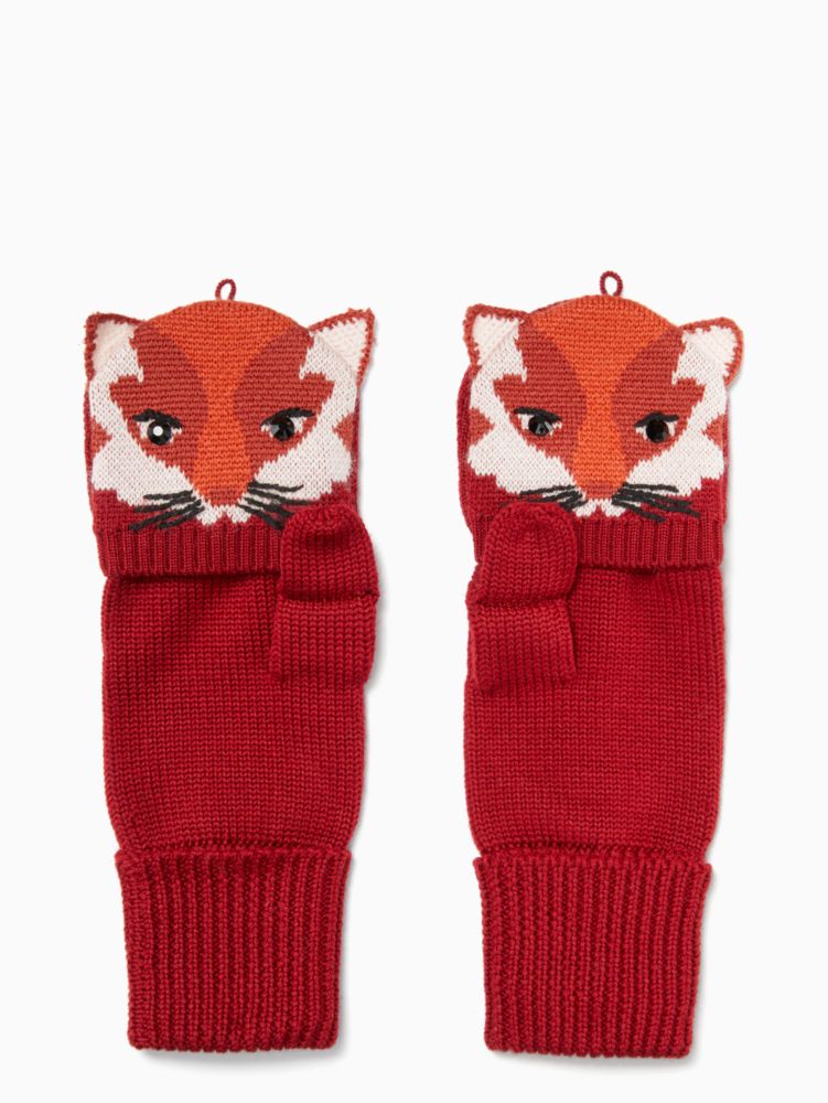 Kate Spade,Foxy Pop Top Mitten,