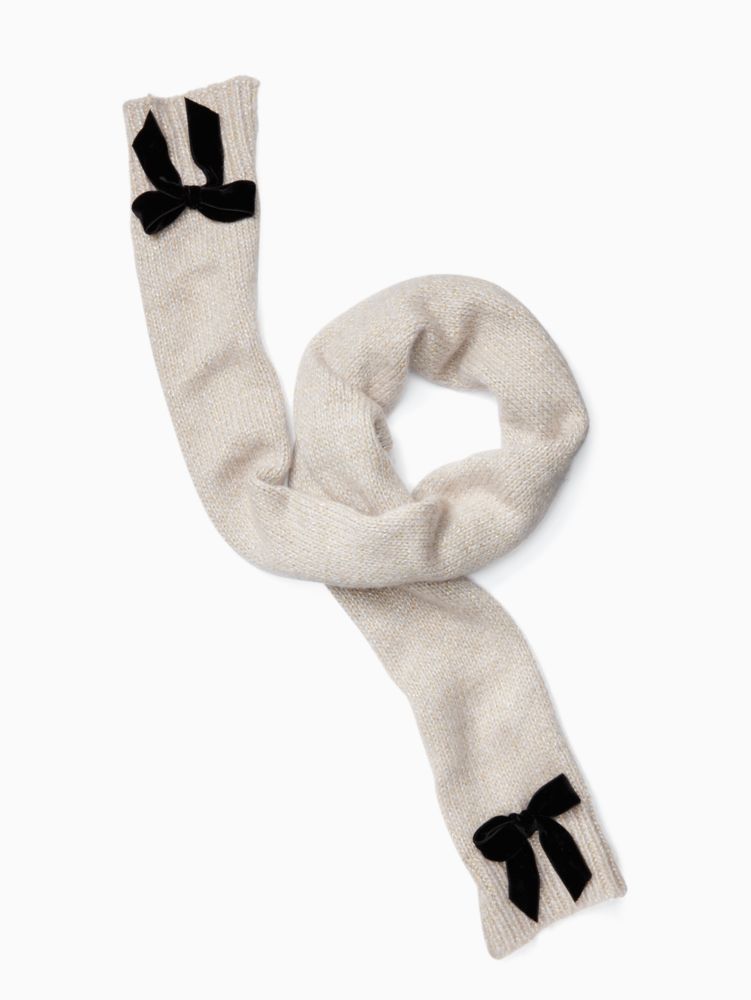 Kate Spade,Western Velvet Bow Muffler,