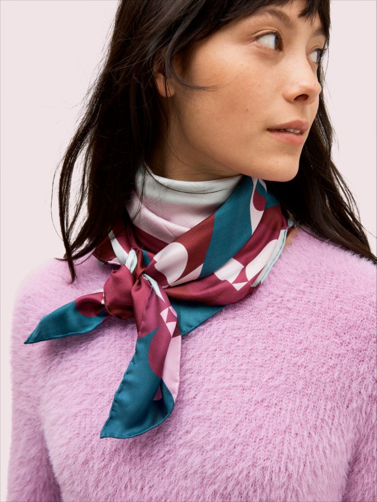 Geospade Silk Scarf Kate Spade New York Kate Spade New York