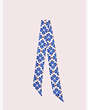 Kate Spade,spade flower skinny scarf,scarves,Blue