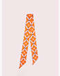 Kate Spade,spade flower skinny scarf,scarves,Surprise Coral