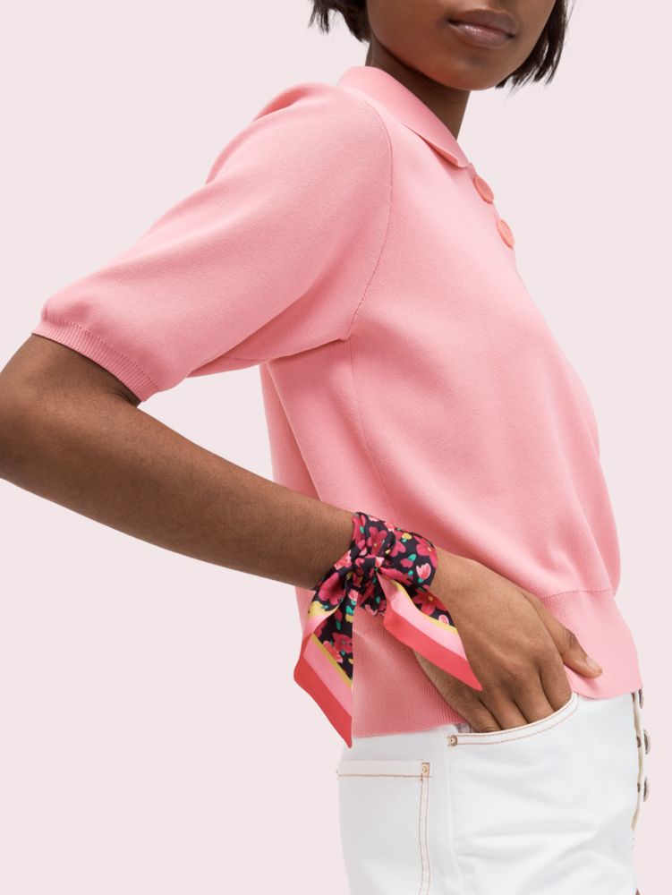 Kate Spade,Marker Floral Skinny Scarf,