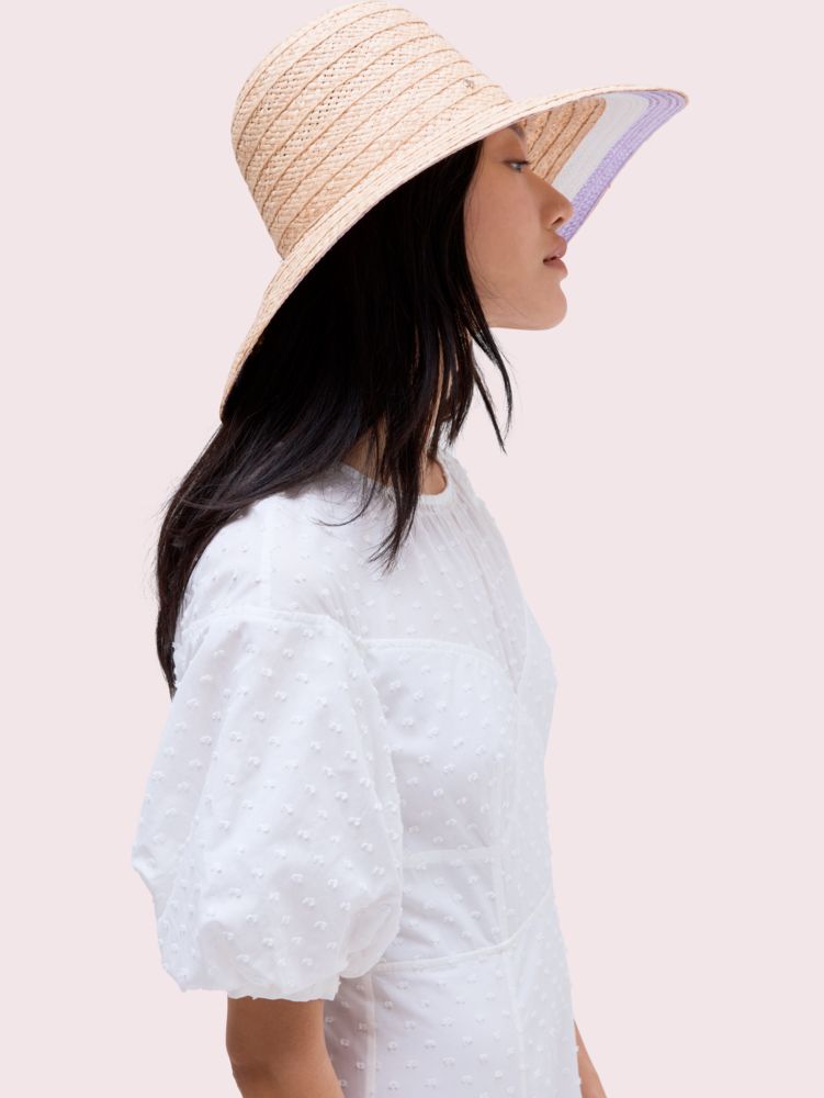 Kate Spade,bicolor pop sunhat,hats,Blue Dawn/Blazer Blue