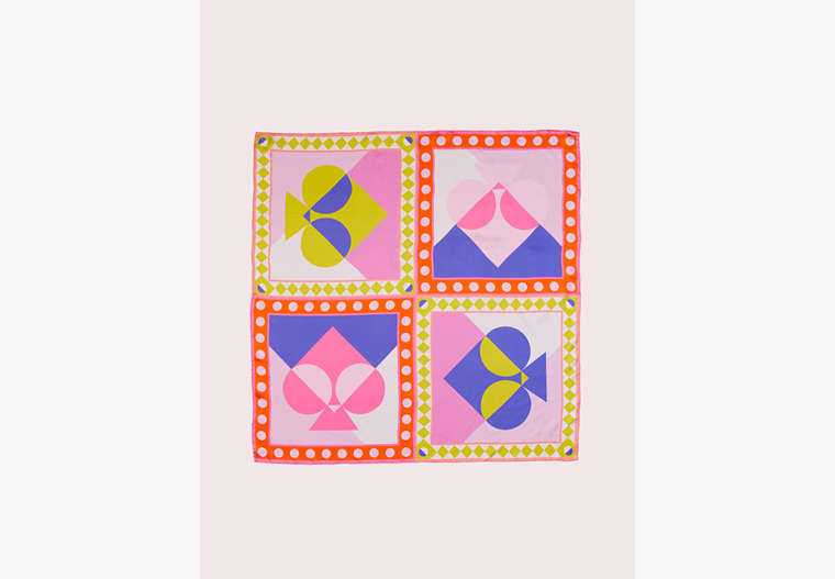 Kate Spade,spade quadrant square,scarves,Peony